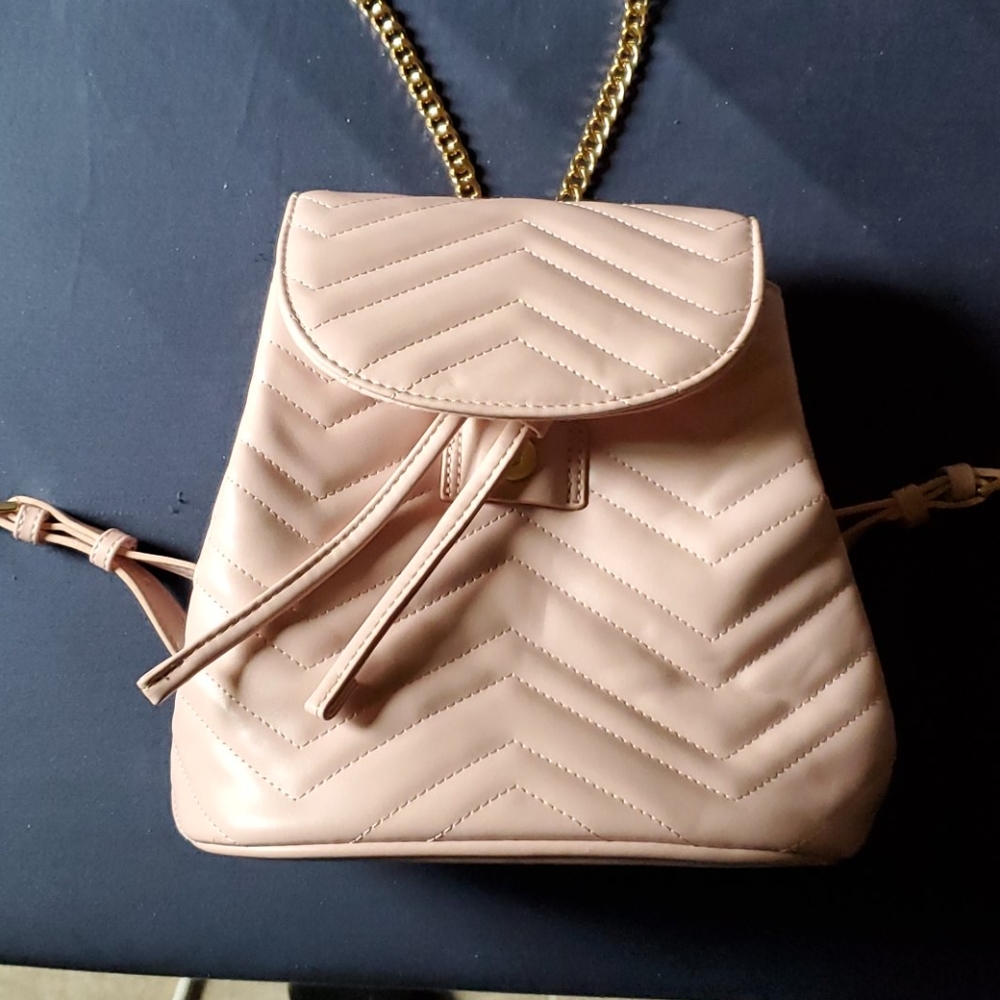 Small pink backpack